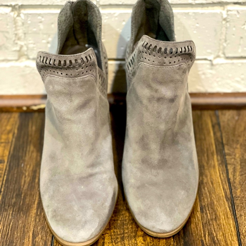 Vince Camuto, Suede Cut-out Booties